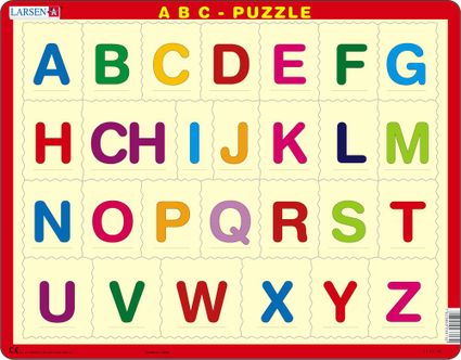 Abeceda – veľké tlačené písmená abecedy – Puzzle učíme sa písmenká
