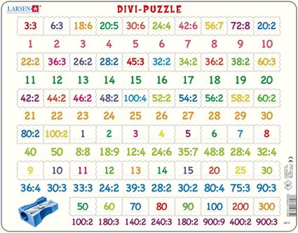Matematika – Delenie čísel od 1 do 900 – Matematické puzzle