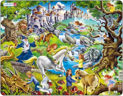 Rozprávky – Svet Fantasy, svet fantazijných rozprávok, čarodejníkov, víl a škriatkov – Obrázkové puzzle