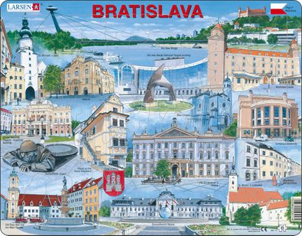 Turistické atrakcie – Bratislava a jej atrakcie, Bratislavské historické pamiatky a zaujímavosti – Obrázkové puzzle