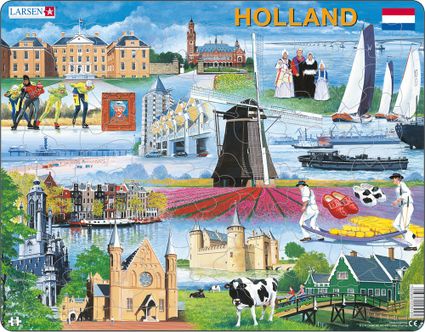 Turistické atrakcie – Holandsko a jeho atrakcie, Holandské historické pamiatky a zaujímavosti – Obrázkové puzzle