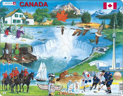 Turistické atrakcie – Kanada a jej atrakcie, Kanadské historické pamiatky a zaujímavosti – Obrázkové puzzle
