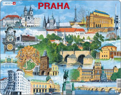 Turistické atrakcie – Praha a jej atrakcie, Pražské historické pamiatky a zaujímavosti – Obrázkové puzzle