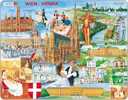 Turistické atrakcie – Viedeň a jej atrakcie, Viedenské historické pamiatky a zaujímavosti – Obrázkové puzzle