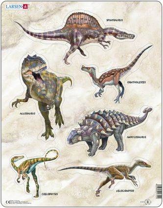 Zvieratá historické – Dinosaury, praveké jaštery – 5 malých puzzle v jednom – Obrázkové puzzle